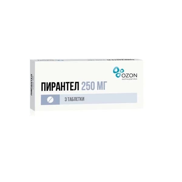 Пирантел таблетки 250 мг 3 шт