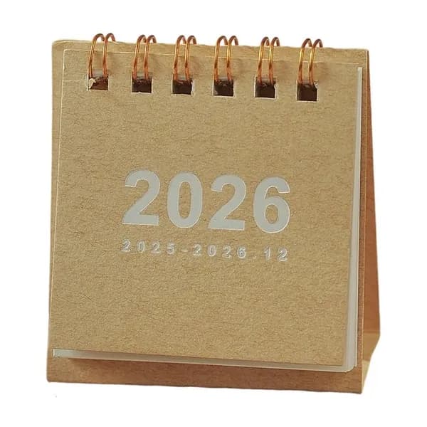 Маленький настольный календарь на 2026 год на 19 месяцев с июня 2025 года по декабрь для Office
