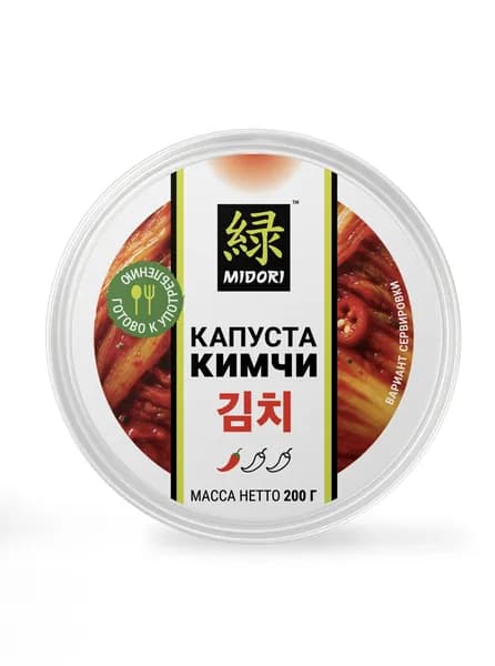 Кимчи капуста корейская Мидори, 200 гр.