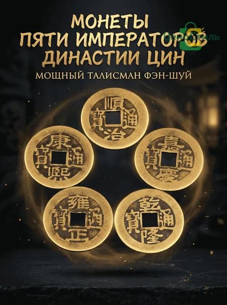 Монеты пяти императоров династии Цин в Китае