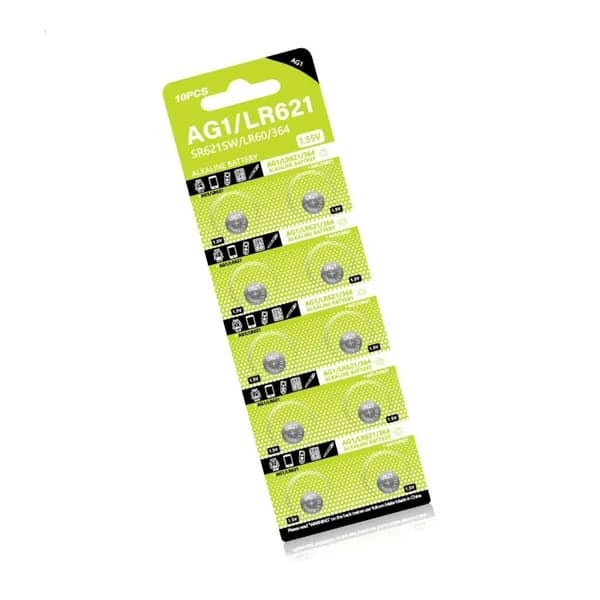 Батарейки LR521 AG1 щелочные, 10 шт.