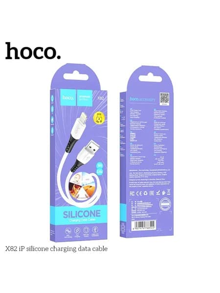 hoco X82  1 м Кабель для мобильных устройств, Lightning, белый, 356585