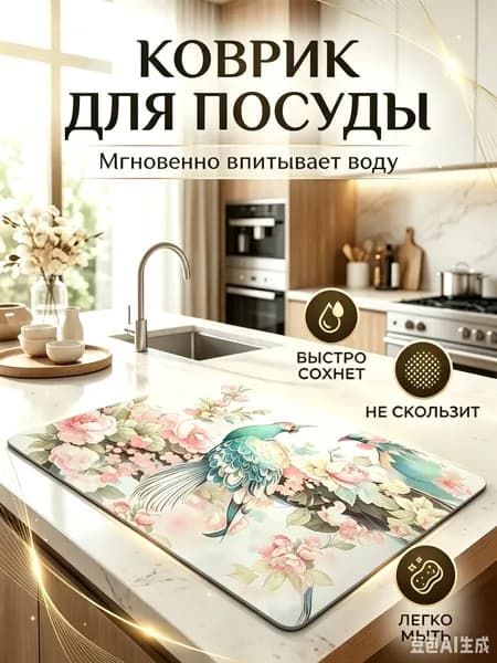 Коврик для кухни 30x40 см