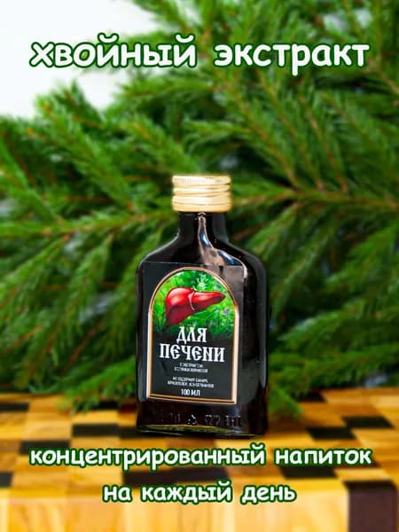 Хвойный экстракт для печени с экстрактом солянки холмовой 100мл Православный травник