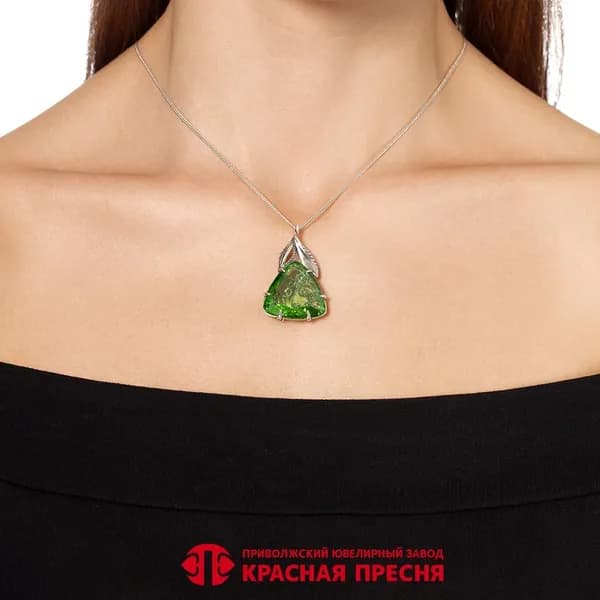 Серебряная брошь Б13616250-7