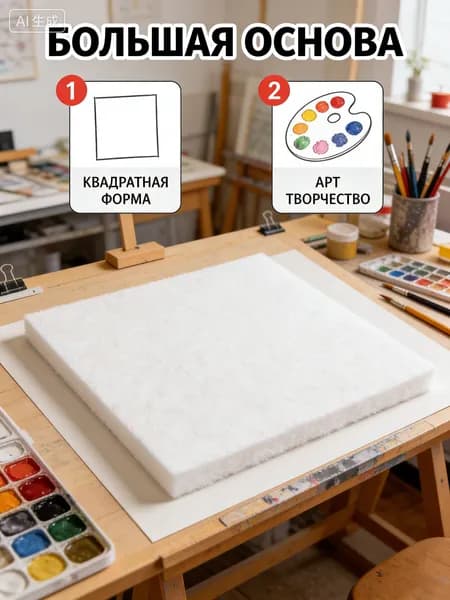 Большая квадратная 3D основа для рисования детям текстурная губчатая бумага