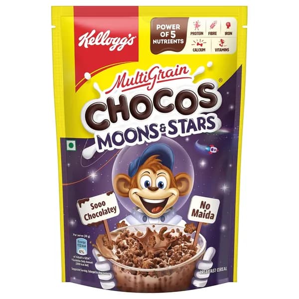 Kellogg s Крупяное завтрак для детей с цельными зернами, источник кальция и белка, 375 г