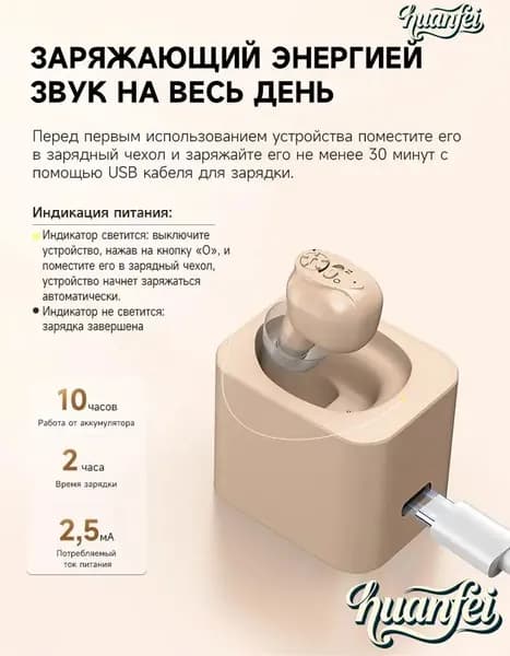 Слуховые аппараты-вкладыши/легкие и малошумные/подходят для пожилых людей и людей с нарушениями слуха/K87-Fu