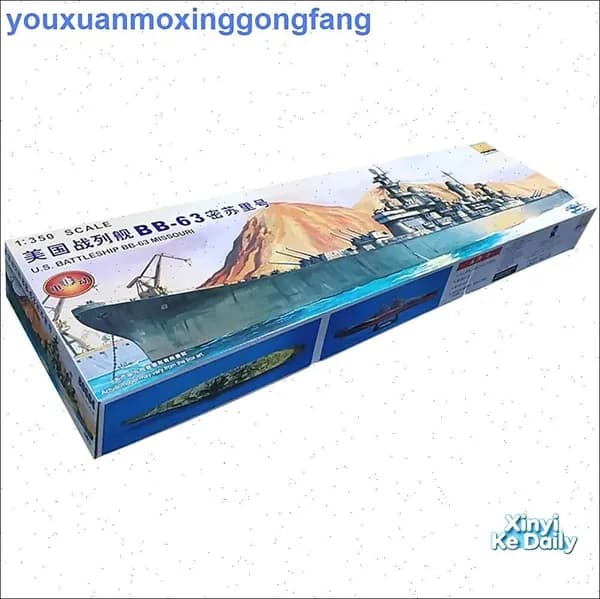 Мини хобби 1/350 USS линкоре Миссури BB-63 80604 trumpeter model kit