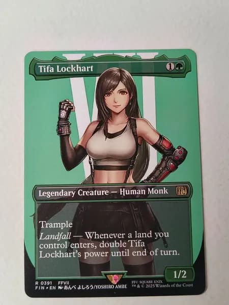 Портативные карты MTG Высококачественные карты Final Fantasy без фольги Тифа Локхарт 391