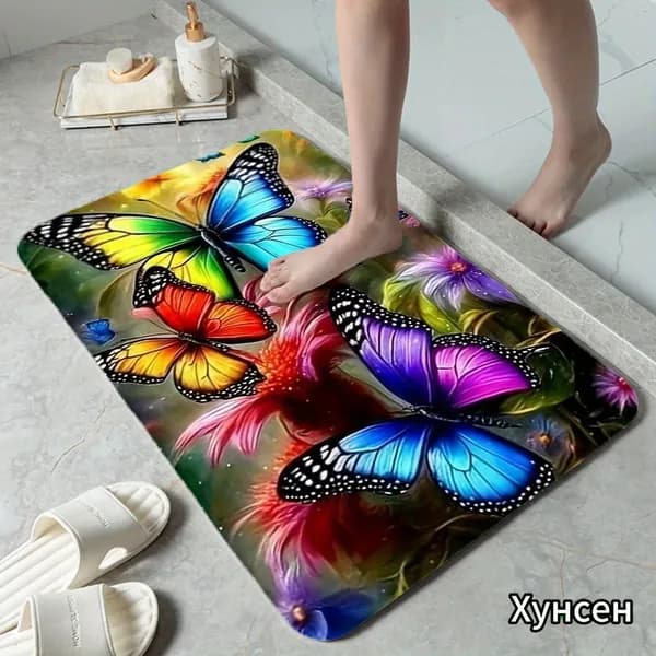 Коврик набор для ванной и туалета 40x60 см