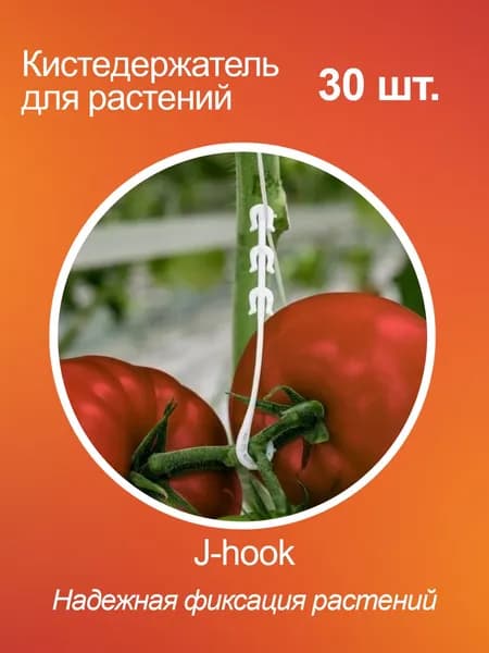 Кистедержатель для томатов, подвязка для растений, крючок 30 шт.