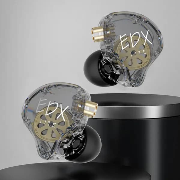 milochic Наушники проводные с микрофоном EDX Lite, Bluetooth, 3.5 мм, серый