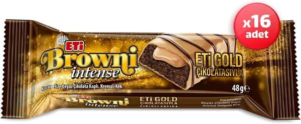 Торт Eti Browni Intense Gold Шоколадный 48 г x 16 шт.