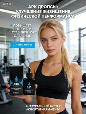 ARK Drops: Бутылка с Капельницей Премиальный Бутстрапер для Тела, Улучшение Физической Формы, Концентрации и Стабилизации Давления (30 мл)