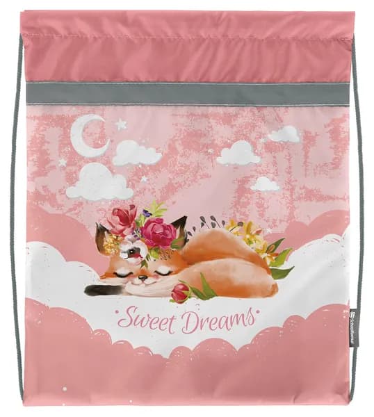 Мешок для обуви Schoolformat CUTE FOX, 42 х 34 см, для девочек