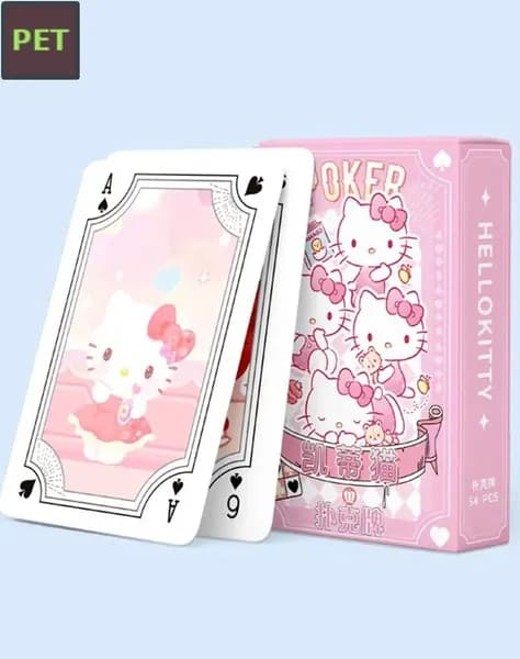 Колода карт Hello Kitty и Алиса в Стране Чудес, 54 карты, прочный картон