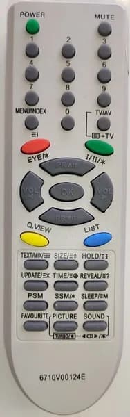 Пульт дистанционного управления "LG" 6710V00124E (TV)