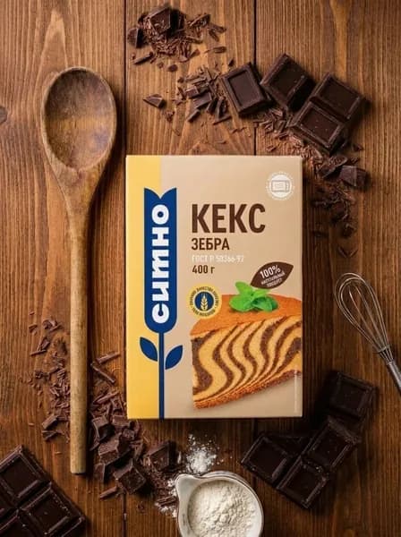 Смесь для выпечки "СИТНО" кекс Зебра 400 г