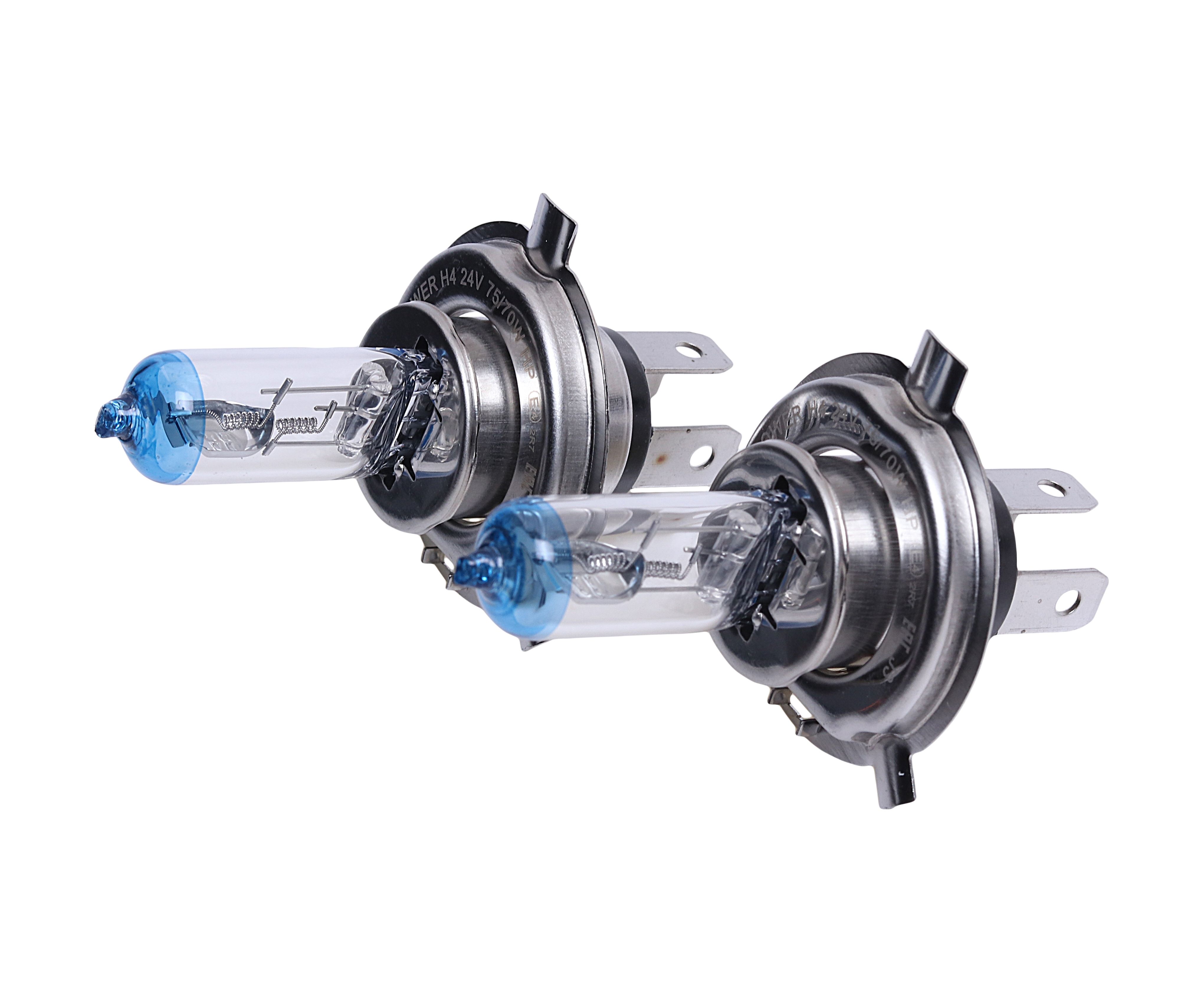 Лампа 24V H4 75/70W P43t-38 +50% бокс 2 шт арт 37033024 MEGAPOWER AUTOMOTIVE