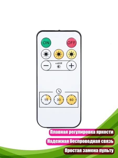 Пластиковый настенный пульт для LED-лент с диммером и таймером