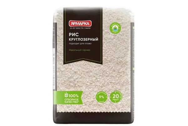 Ярмарка Рис круглозерный, 700 г