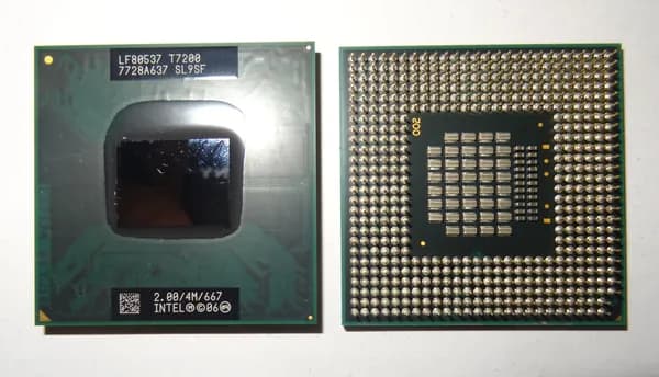 Процессор для ноутбука Core2Duo T7200 (2,0 ГГц, LGA 478, 4 Мб, 2 ядра) сокет P