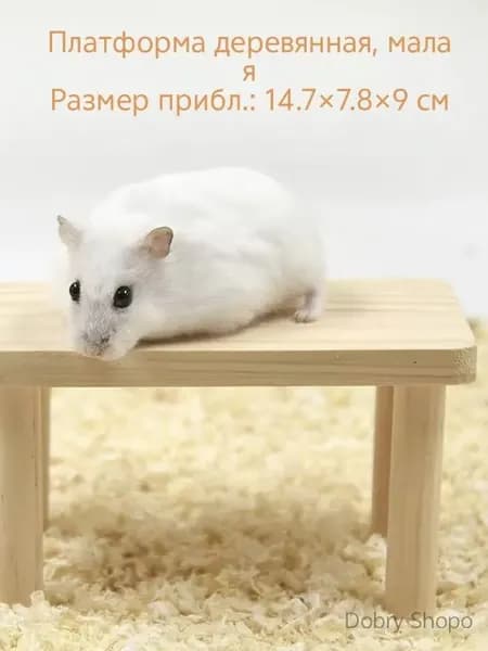 Деревянный домик для хомяка без лака и воска. Игрушки для лазания, укрытия и развлечения. Декор клетки грызуна.