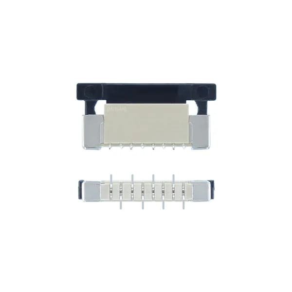 Коннектор FFC FPC 8-pin шаг 1.0mm ZIF Вертикальный SMT