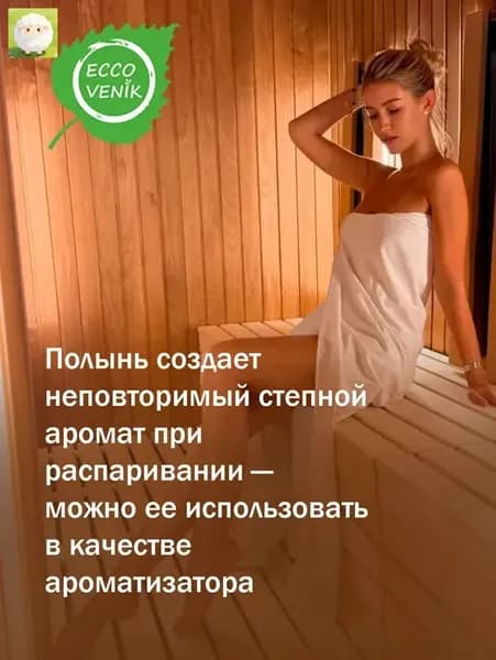 Веник для бани Полынный, 1 шт.