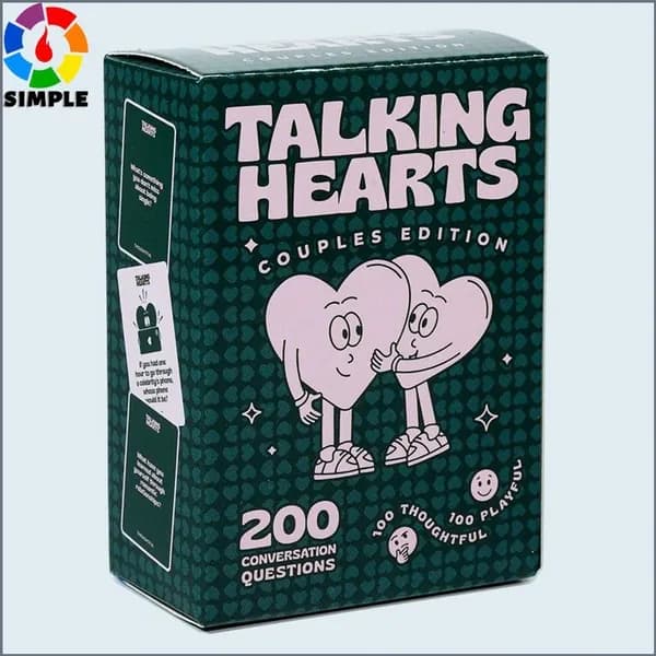 TALKING HEARTS Conversation Cards - Couple Card Game Карточная игра Настольная игра