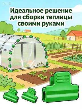 Комплект садовых креплений 40 мм ø8 мм пластик 90 шт