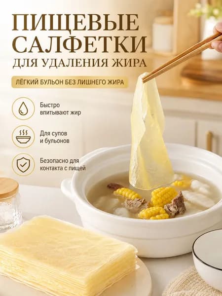 100 салфеток для впитывания жира