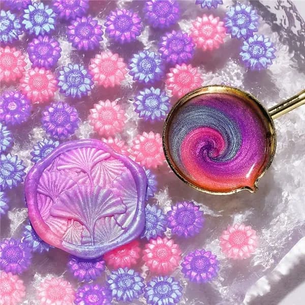 1 набор из 100 зерен восковой краски Aurora mixed color fire paint в зернах-Zixia