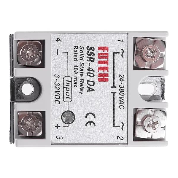 Твердотельное реле FOTEH SSR-40DA, 40 А, вход постоянный ток, выход переменный ток