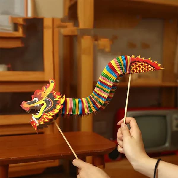 Набор для DIY "Танцующий дракон" из бумаги, 1 метр, ручная работа, материалы для украшения свадьбы
