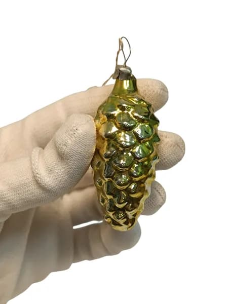Советская винтажная елочная игрушка, Шишка. Сделано в СССР.