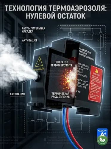 Компактный огнетушитель аэрозольный для авто, квартиры и гаража, мгновенная защита, не требует обслуживания