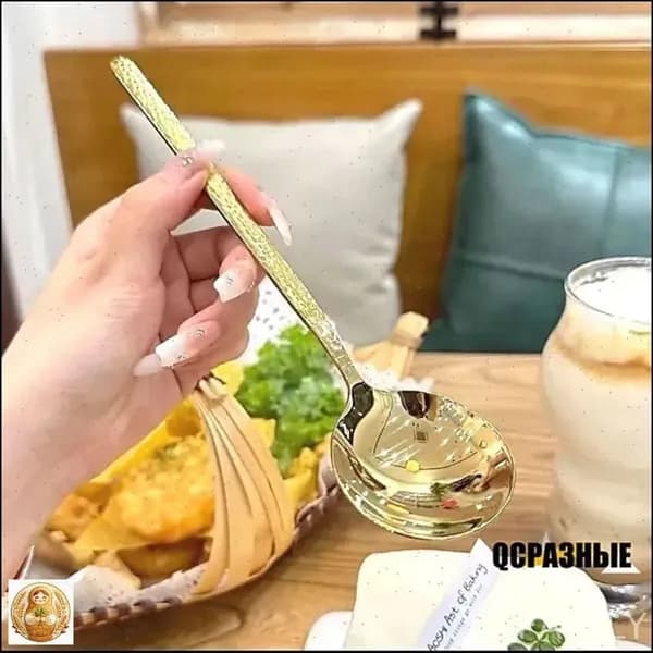 Ложка для салата 1 предм. желтый
