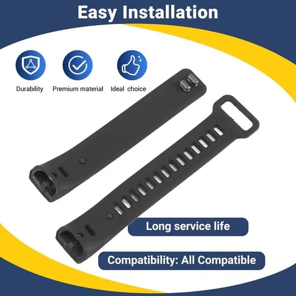 Силиконовый ремешок для часов HUAWEI Band2 Pro/ Band2/ ERS-B19, черный.