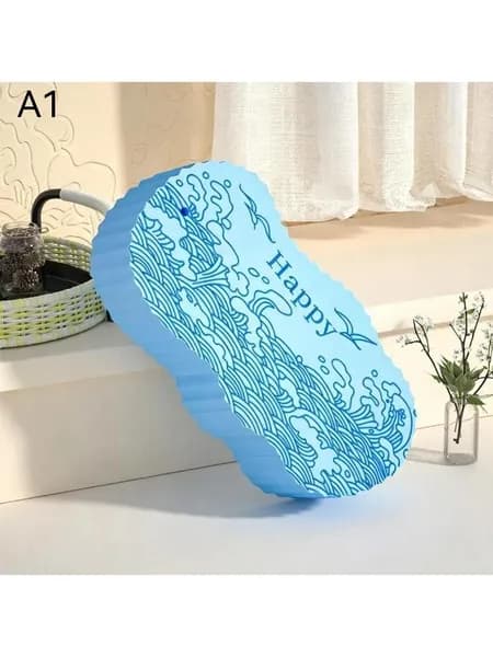 3D Волшебная детская отшелушивающая губка для ванны, мягкий массажер для тела, приятный для кожи, удаляет омертвевшую кожу для ежедневного ухода за ванной и душем для детей