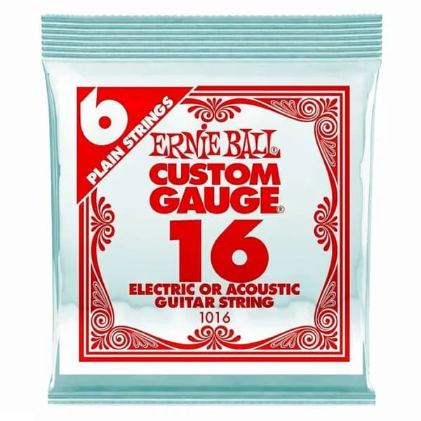 Струна (16) для акустической или электрогитары Ernie Ball 1016 (016)