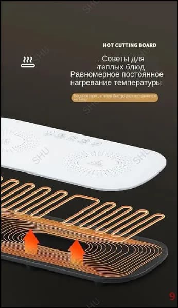 Электрическая настольная плита zxcnmrw11, черный
