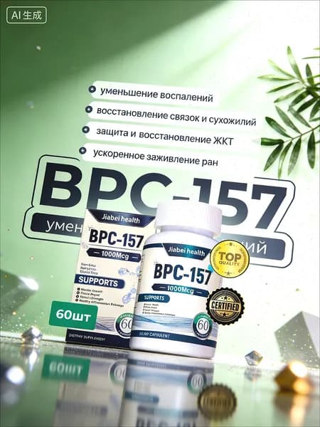 BPC-157 пептид для суставов и связок 30 мг восстановление ЖКТ и заживление травм капсулы спортивное питание