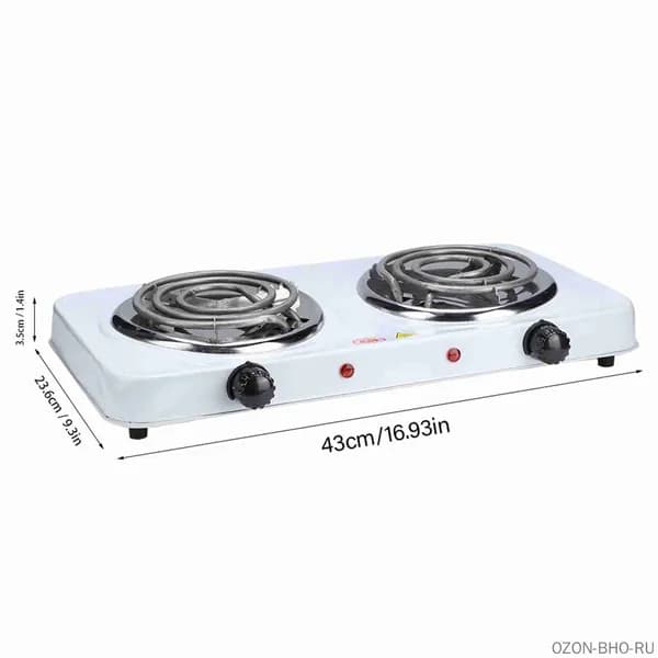 HOMCOMY  настольная плита HI40655|260623, белый