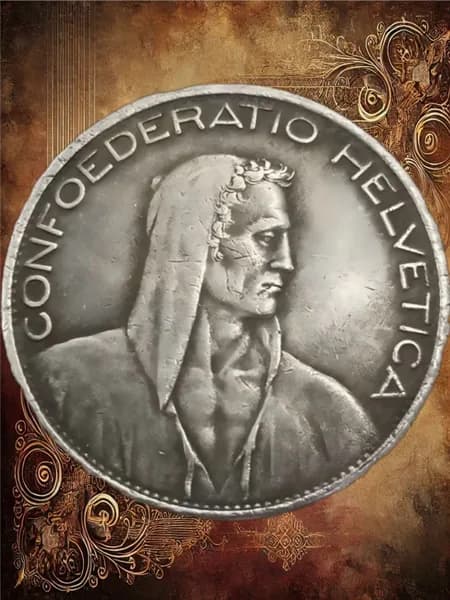 Старые швейцарские серебряные доллары1928