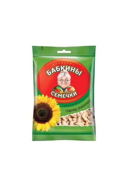 Бабкины семечки Семечки жареные, очищенные, 100 гр