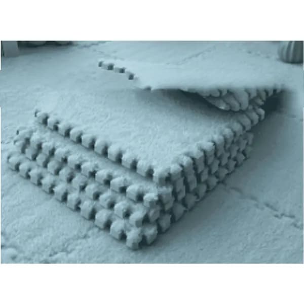 ICERUN EVA Foam пазловый коврик для ванной, мягкий и комфортный, небесно-голубой.