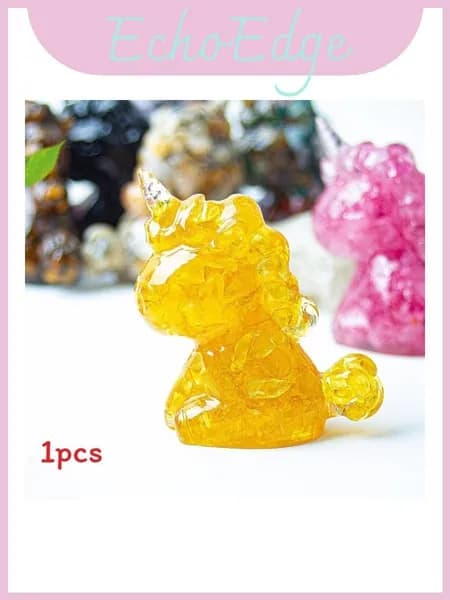unicorn resin домашний аксессуар с полупрозрачной текстурой для декора гостиной и обмена подарками стиль i