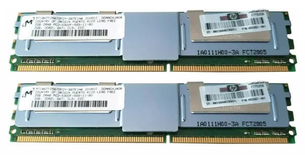 HP Оперативная память DDR2, 667 МГц, 2 x 2 ГБ (461828-B21)